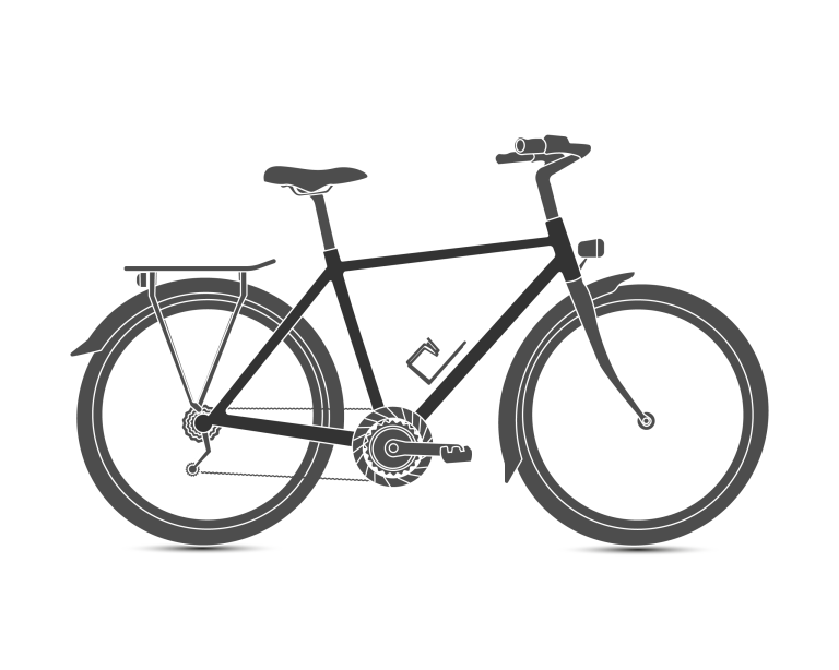 Bici muscolare uomo, modello touring
